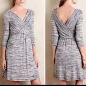 Anthropologie Amadi knit gray dress- Size S